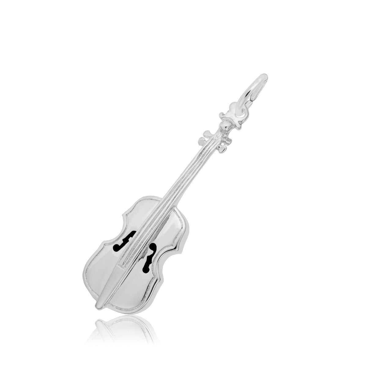 Cello Charm in Sterling Silver