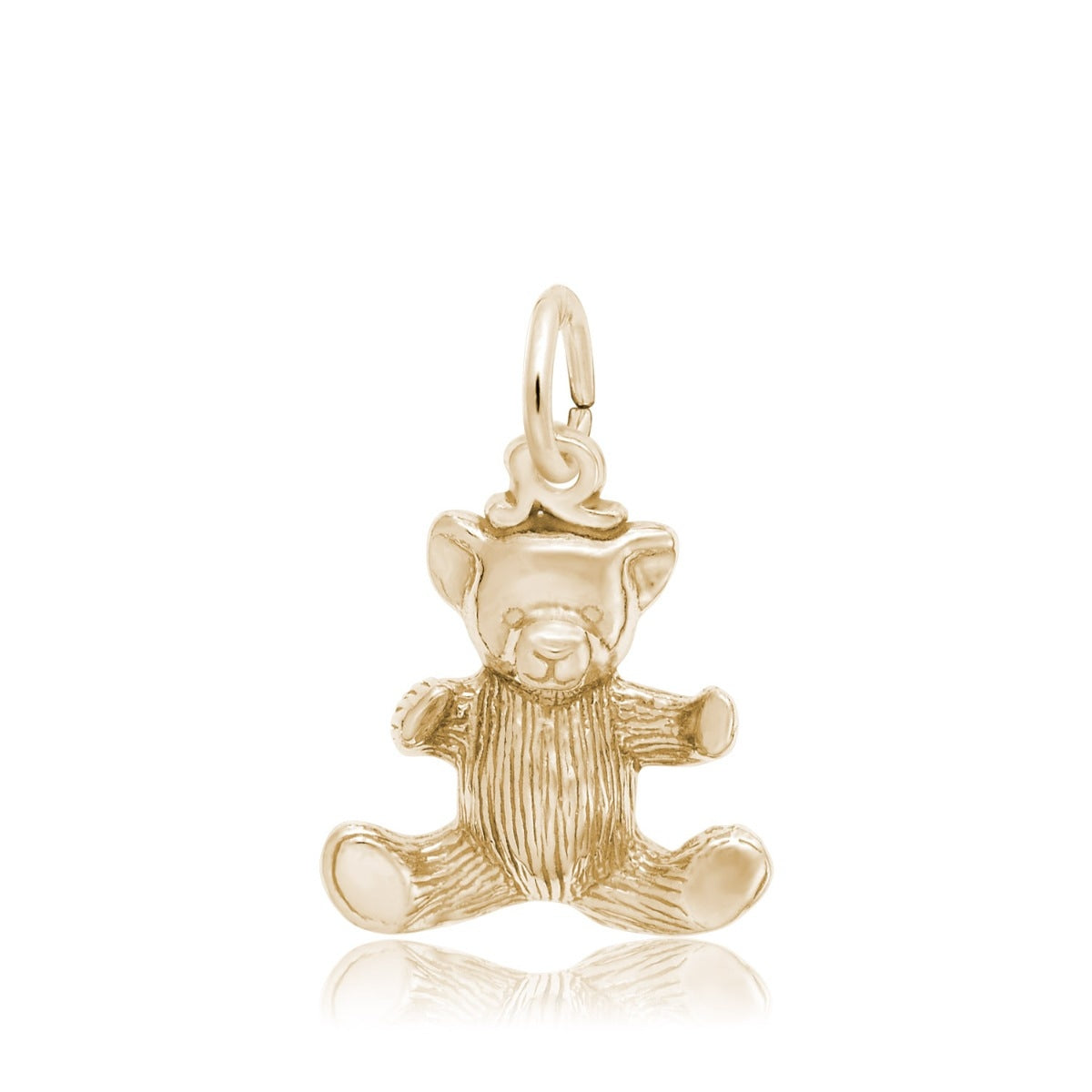 Teddy Bear Charm in 14K Yellow Gold