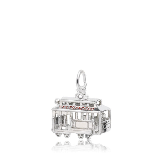 San Francisco Cable Car Charm in Sterling Silver