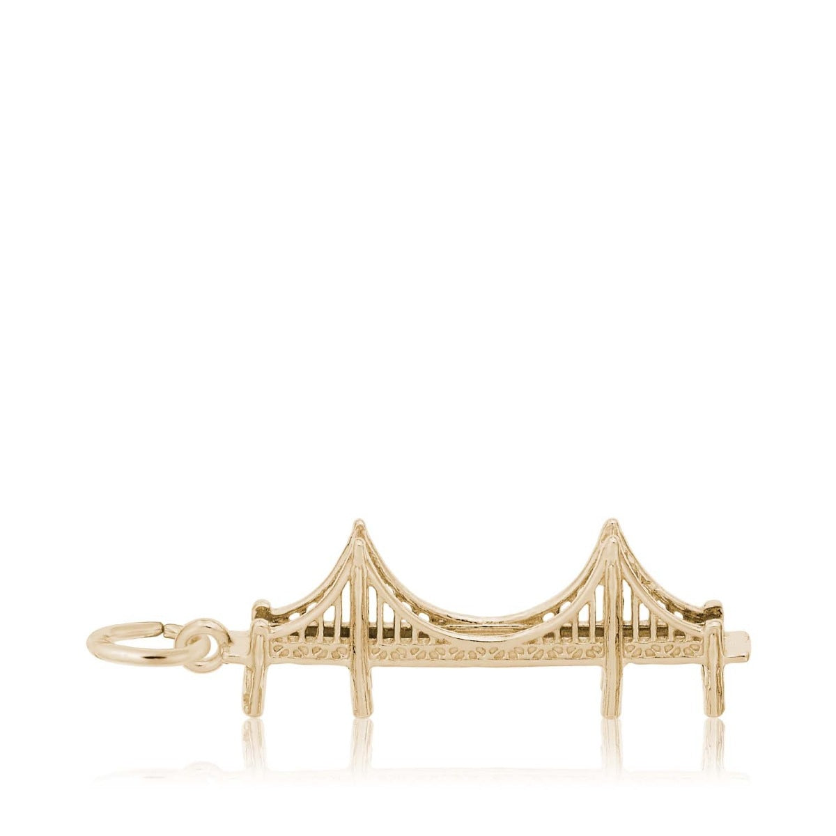Golden Gate Bridge Charm in 14K Yellow Gold