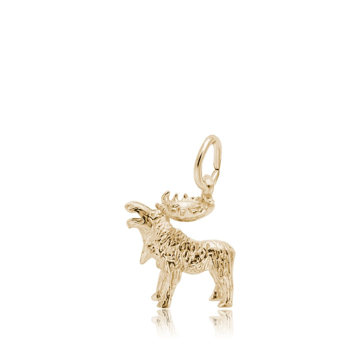 Moose Charm in 14K Yellow Gold