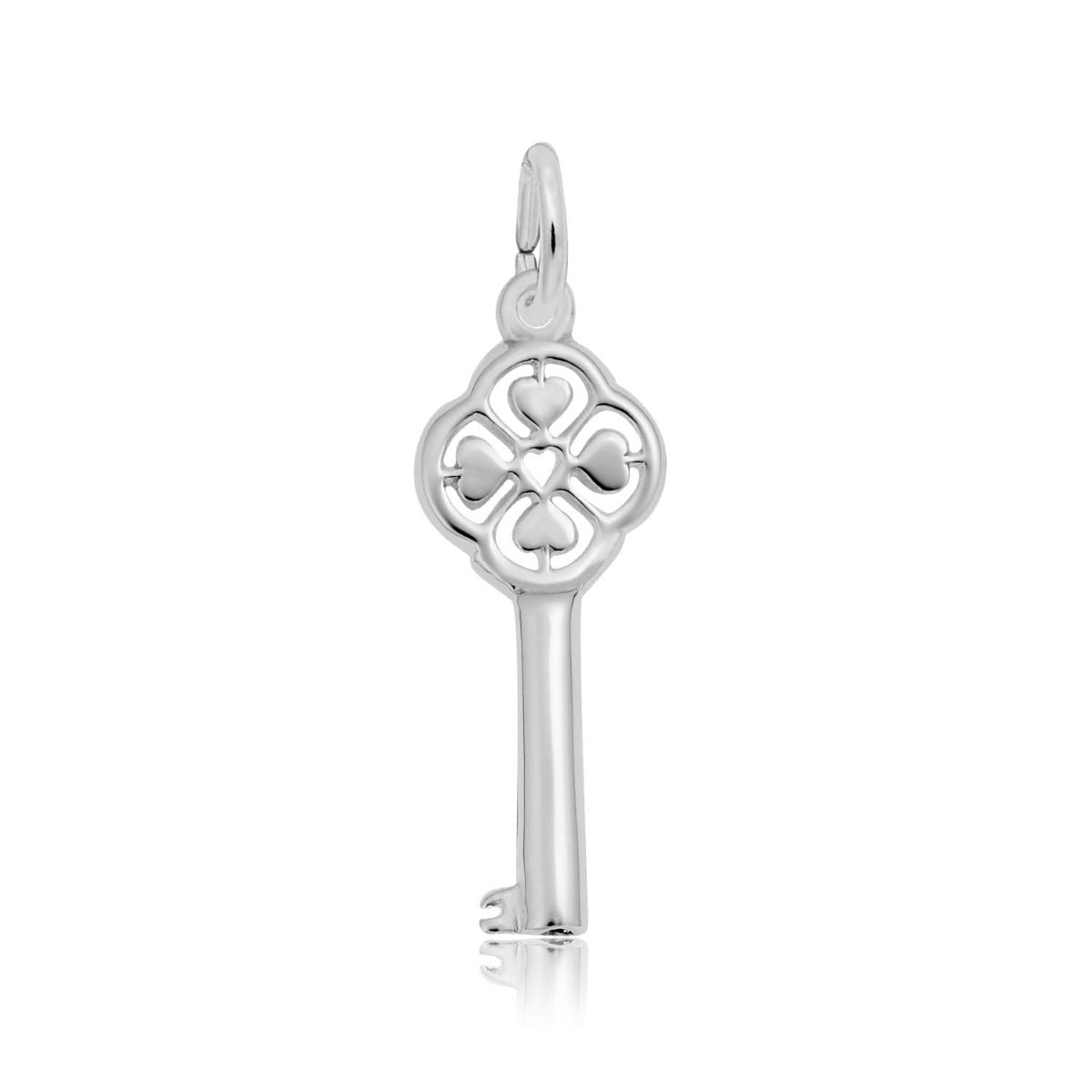 Key to My Heart Charm in Sterling Silver