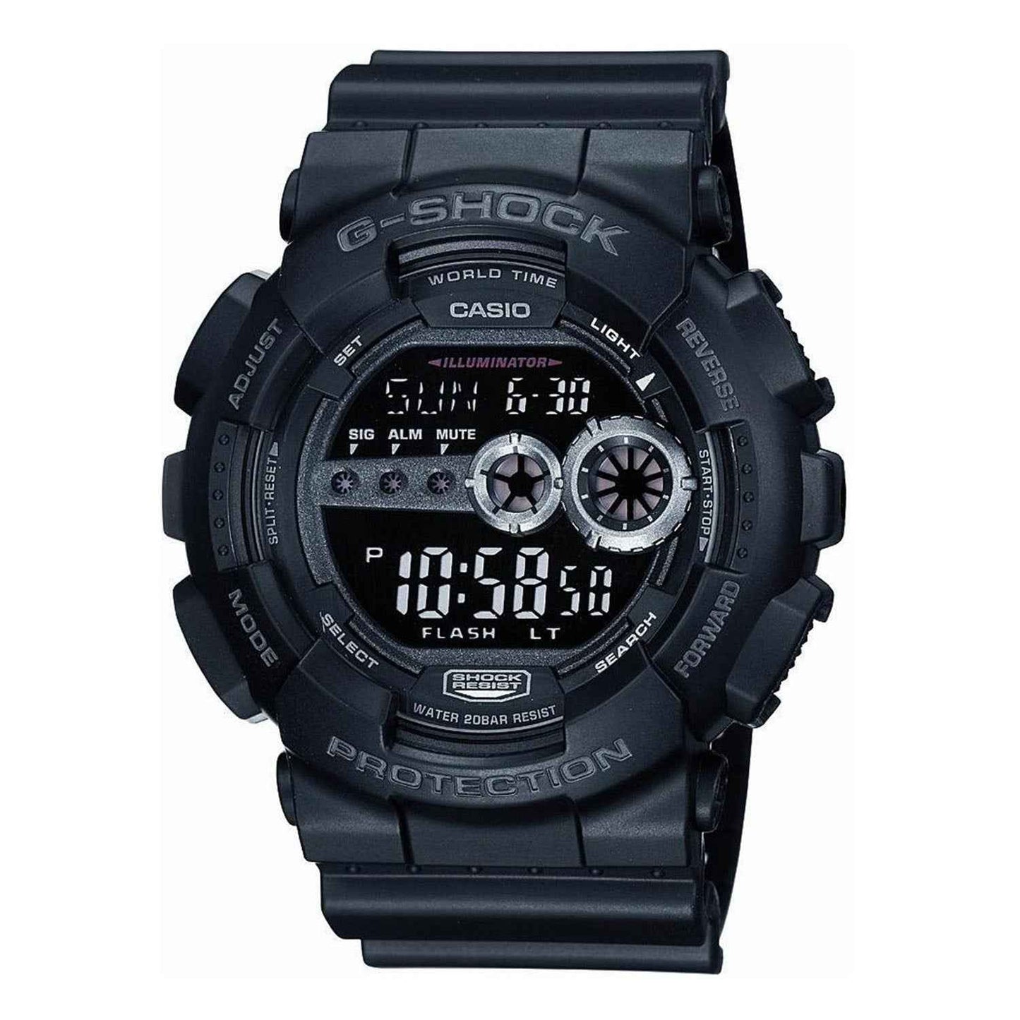 Casio G-Shock All-Digital Men's Black Watch with Black Resin Band