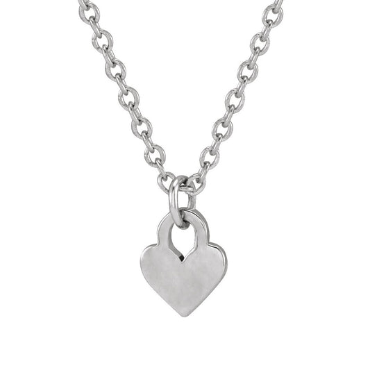 Engravable Heart Pendant in Sterling Silver