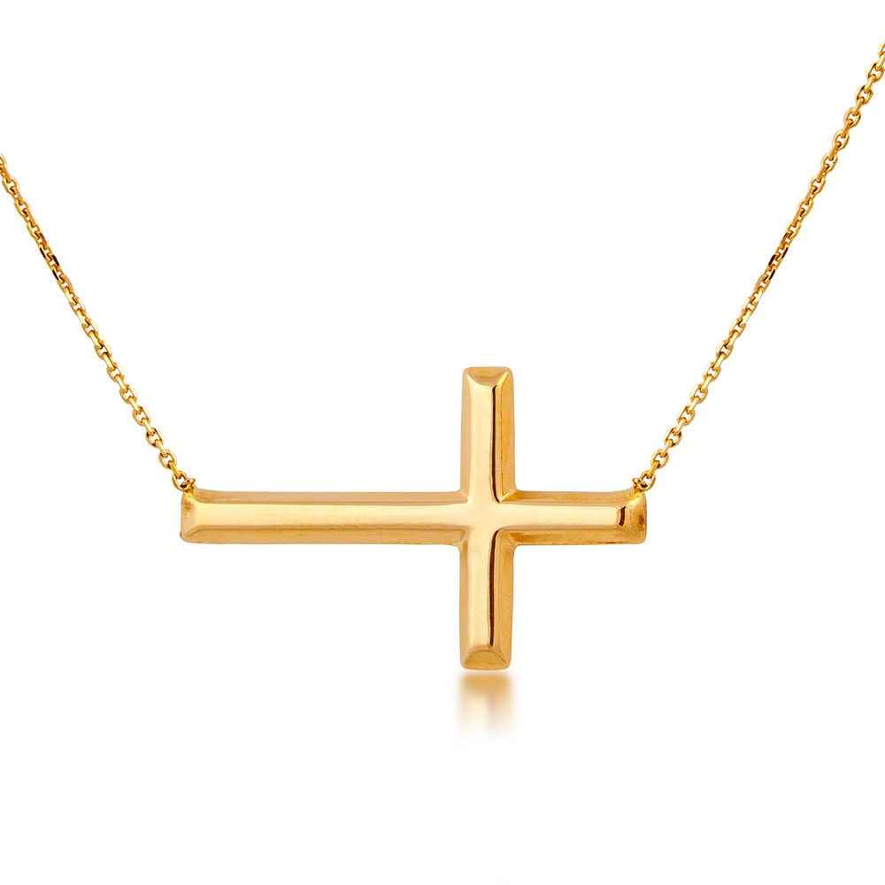 Ladies' Yellow Gold Cross Pendant