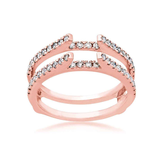 1/2 ct. tw. Round Diamond Ring Enhancer in 14K Pink Gold