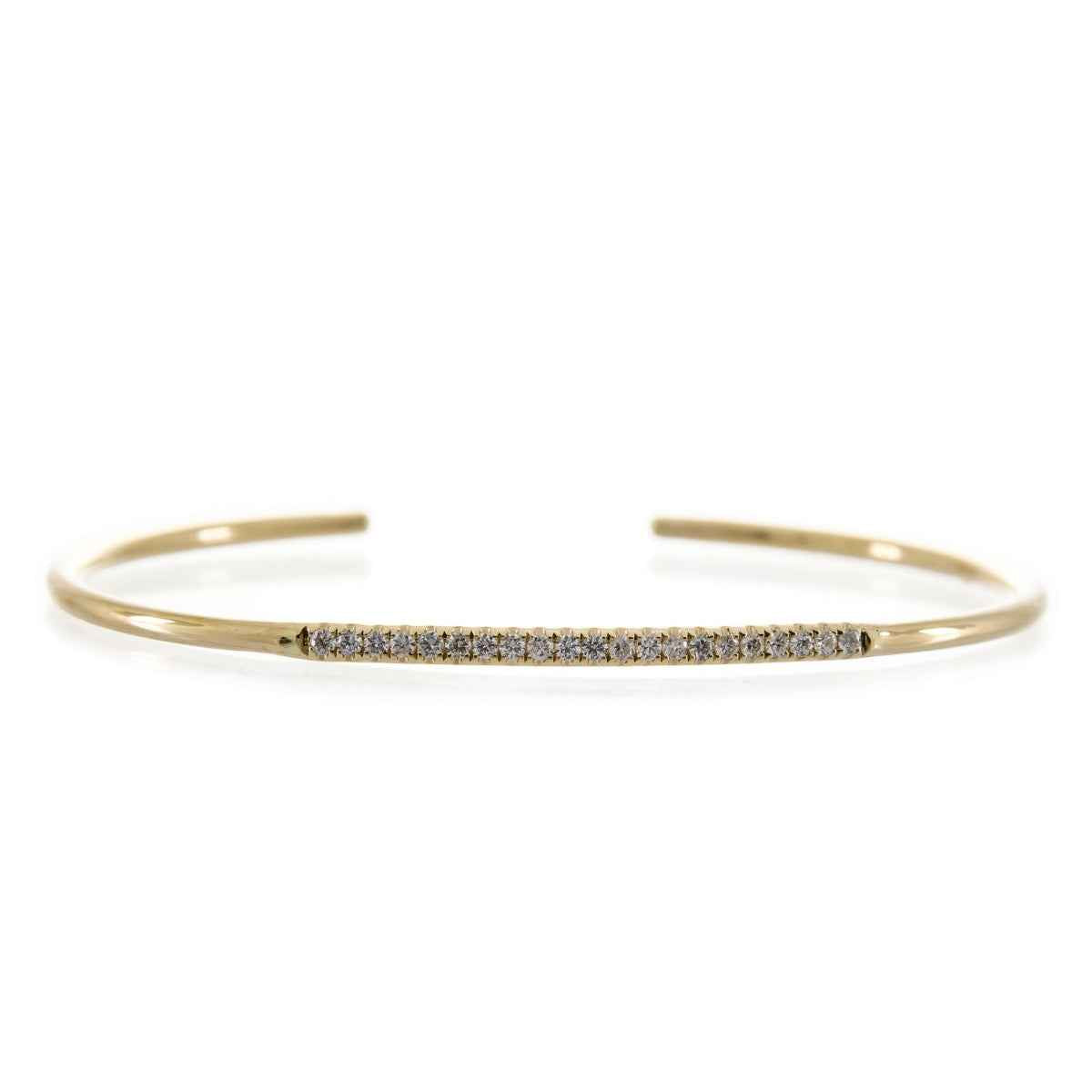 1/4 ct. tw. Diamond Bangle Bracelet in 10K Yellow Gold