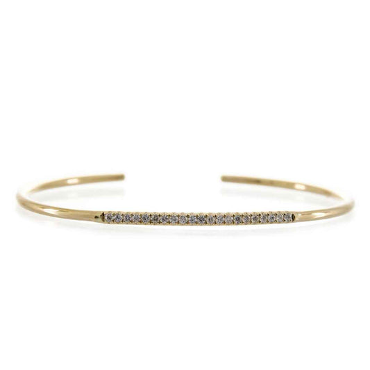 1/4 ct. tw. Diamond Bangle Bracelet in 10K Yellow Gold