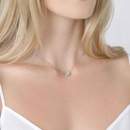 Lightbox Lab-Grown Diamond 3/4ct. tw. Blue and White Fashion Pendant in Sterling Silver front view