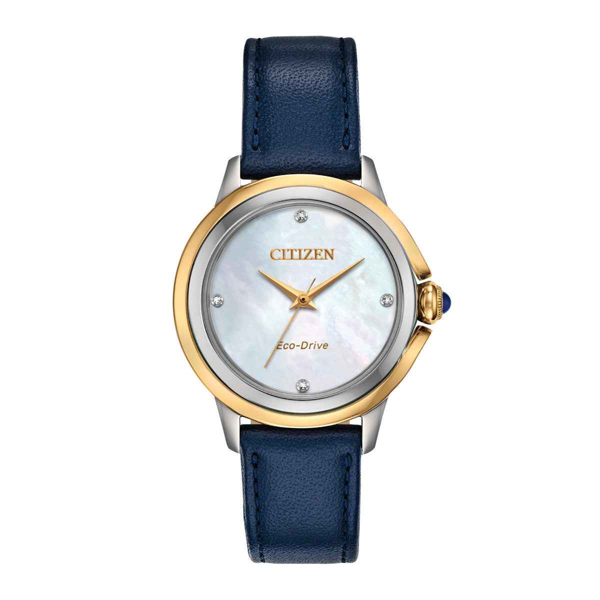 Citizen Ceci Ladies' Eco-Drive White Dial Stainless Steel Watch