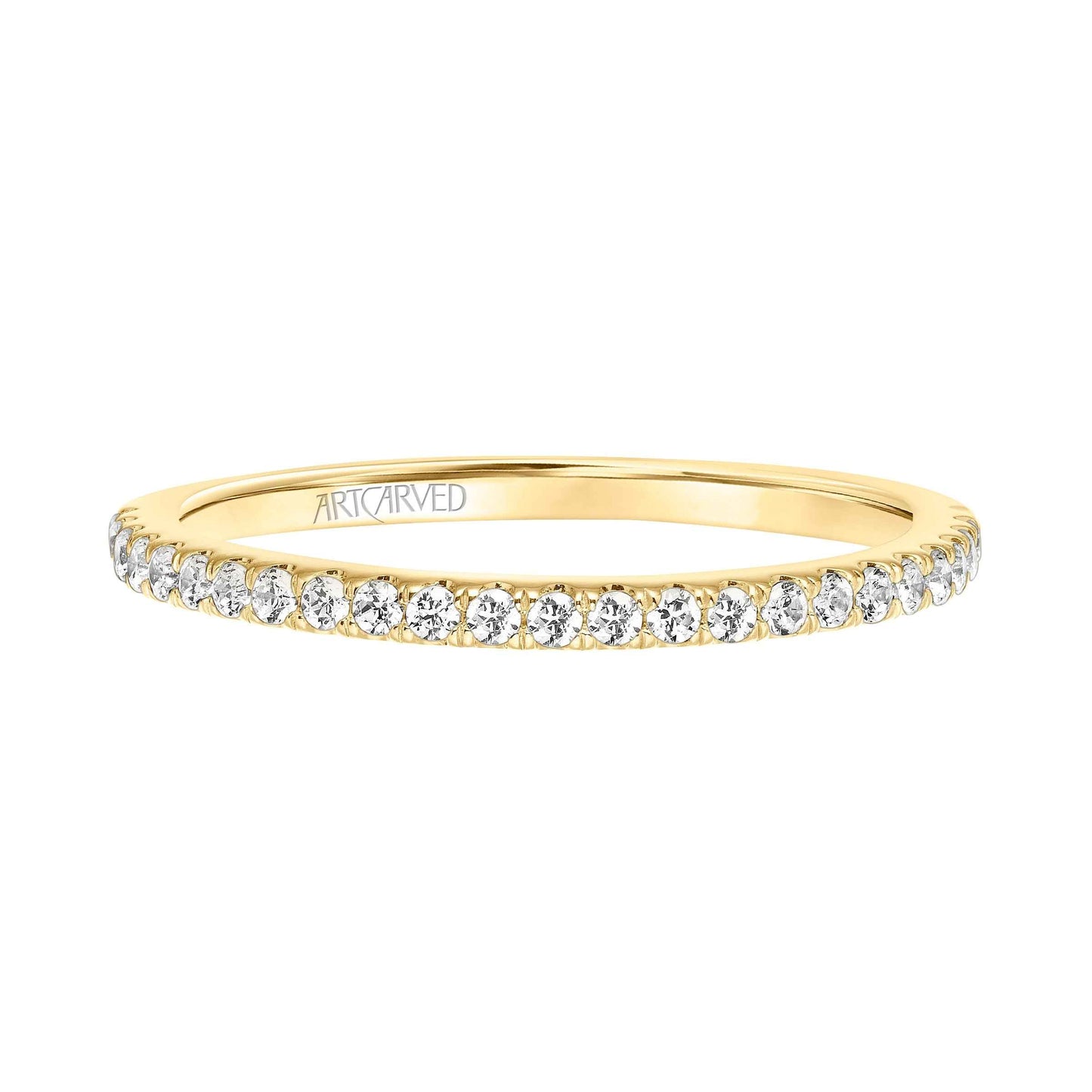 ArtCarved Classic 1/4 ct. tw. Diamond Wedding Band in 14K Yellow Gold