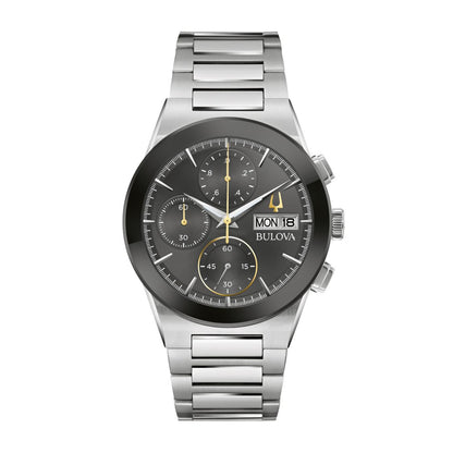 Bulova Men's Millennia Stainless Steel Watch with Black Dial (2)