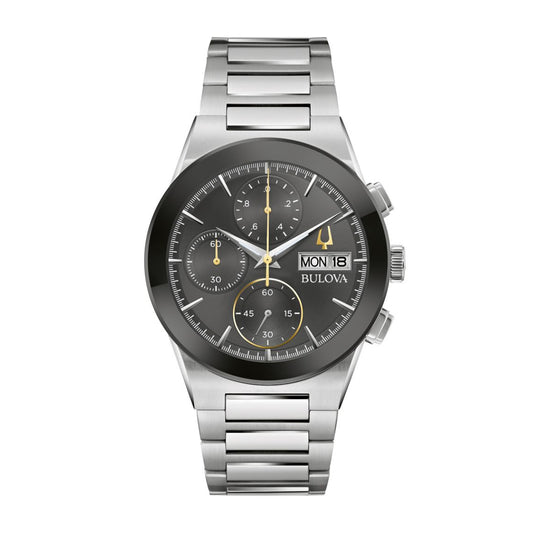 Bulova Men's Millennia Stainless Steel Watch with Black Dial (2)
