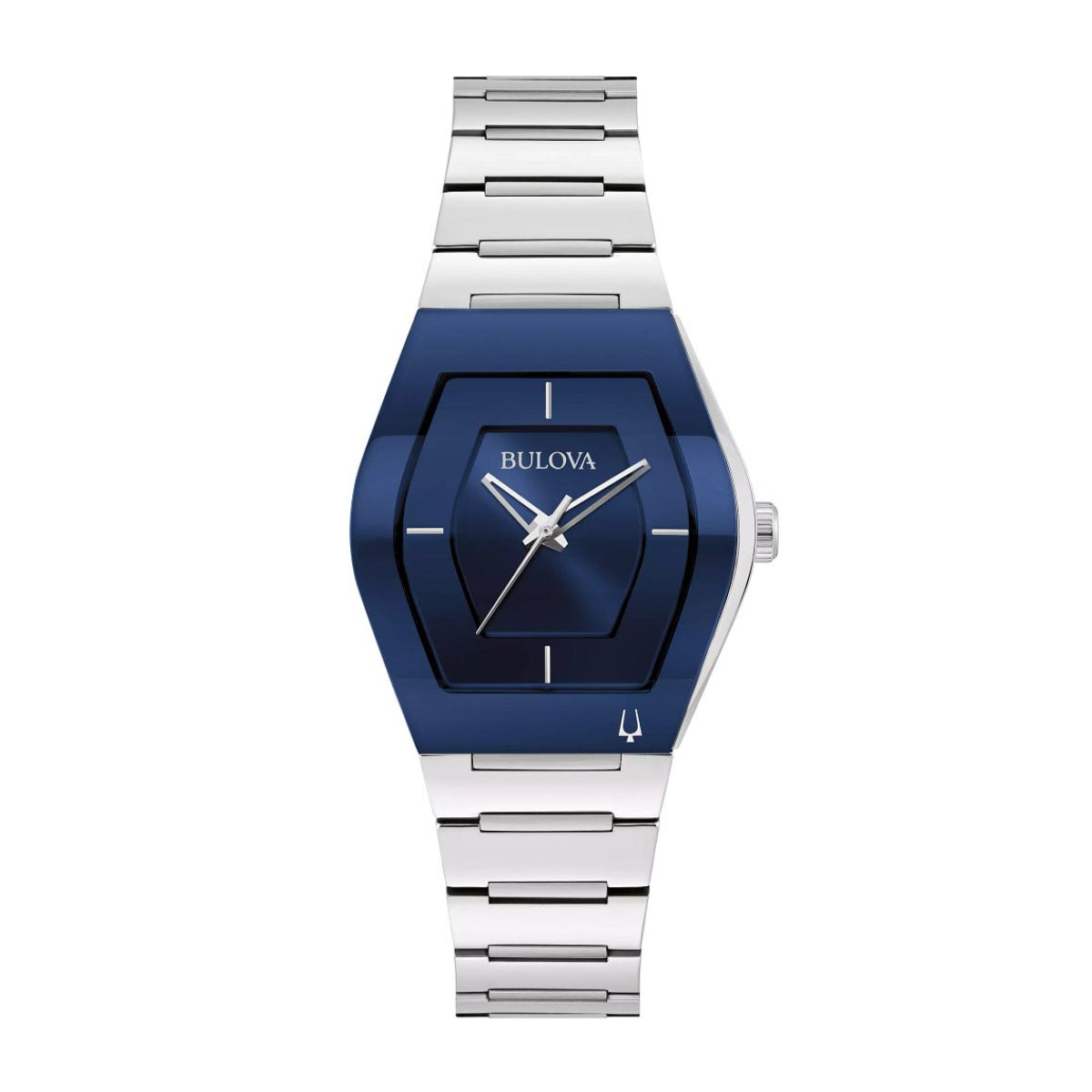 Bulova Ladies' Gemini Stainless Steel Watch with Blue Dial