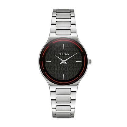 Bulova Ladies' Apollo Theater Stainless Steel Watch with Black Dial