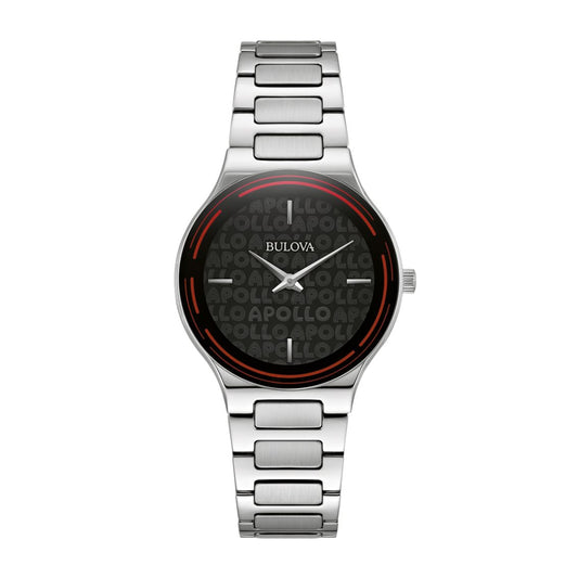 Bulova Ladies' Apollo Theater Stainless Steel Watch with Black Dial