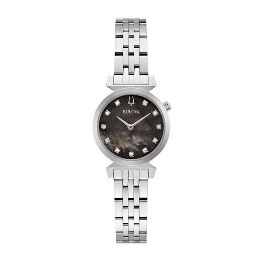 Bulova Ladies' Regatta Stainless Steel Watch with Mother of Pearl Dial