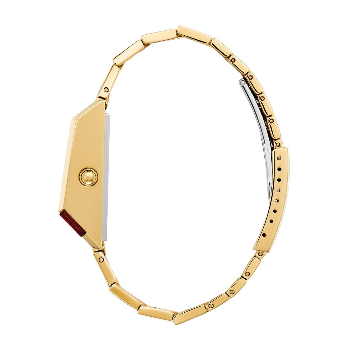 Bulova Men's Computron Archive Series Gold-Tone Stainless Steel Watch with Digital Display front view