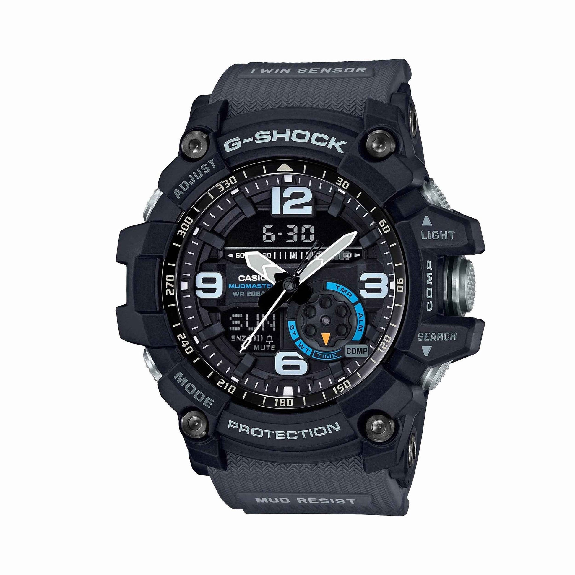 G-Shock Men's Master of G Mudmaster Analog-Digital Watch with Black Dial and Resin Band