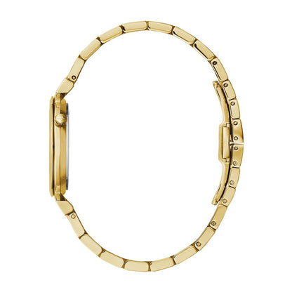 Bulova Ladies' Regatta Gold-Tone Stainless Steel Watch with Mother of Pearl Dial front view