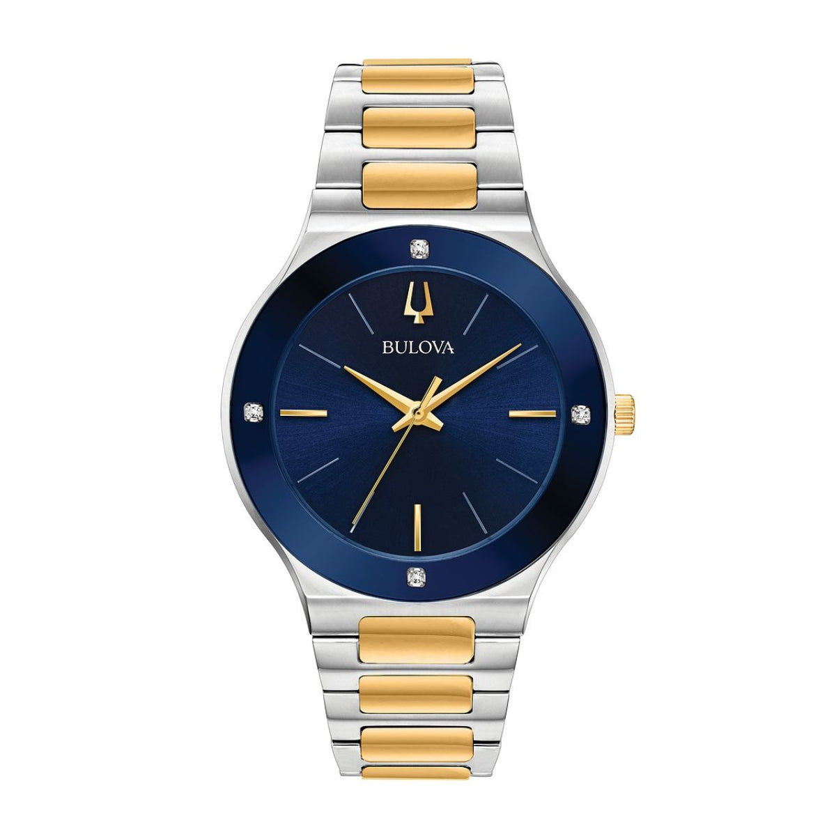 Bulova Men's Millennia Two-Tone Stainless Steel Watch with Blue Dial