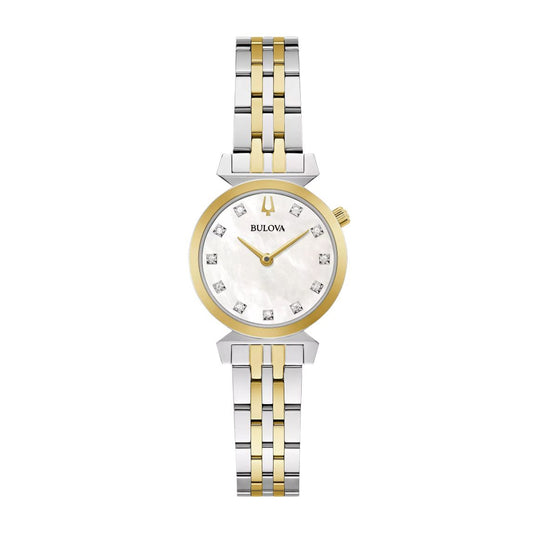 Bulova Ladies' Regatta Two-Tone Stainless Steel Watch with Mother of Pearl Dial