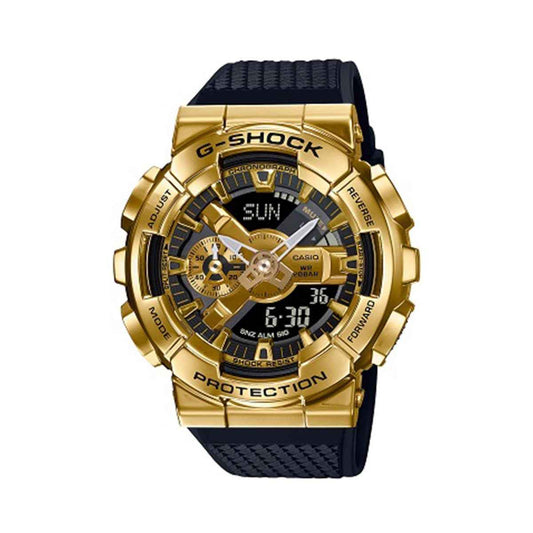 G-Shock Men's Gravity Master Quartz Gold-Tone Stainless Steel Watch with Black Resin Strap