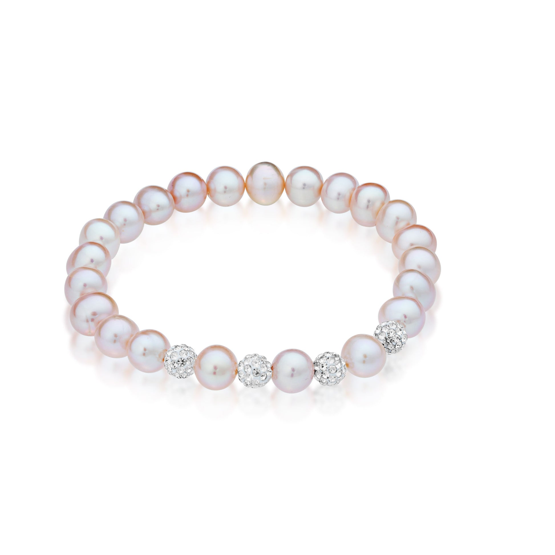 7-8MM Pink Freshwater Cultured Pearl Necklace close-up detail