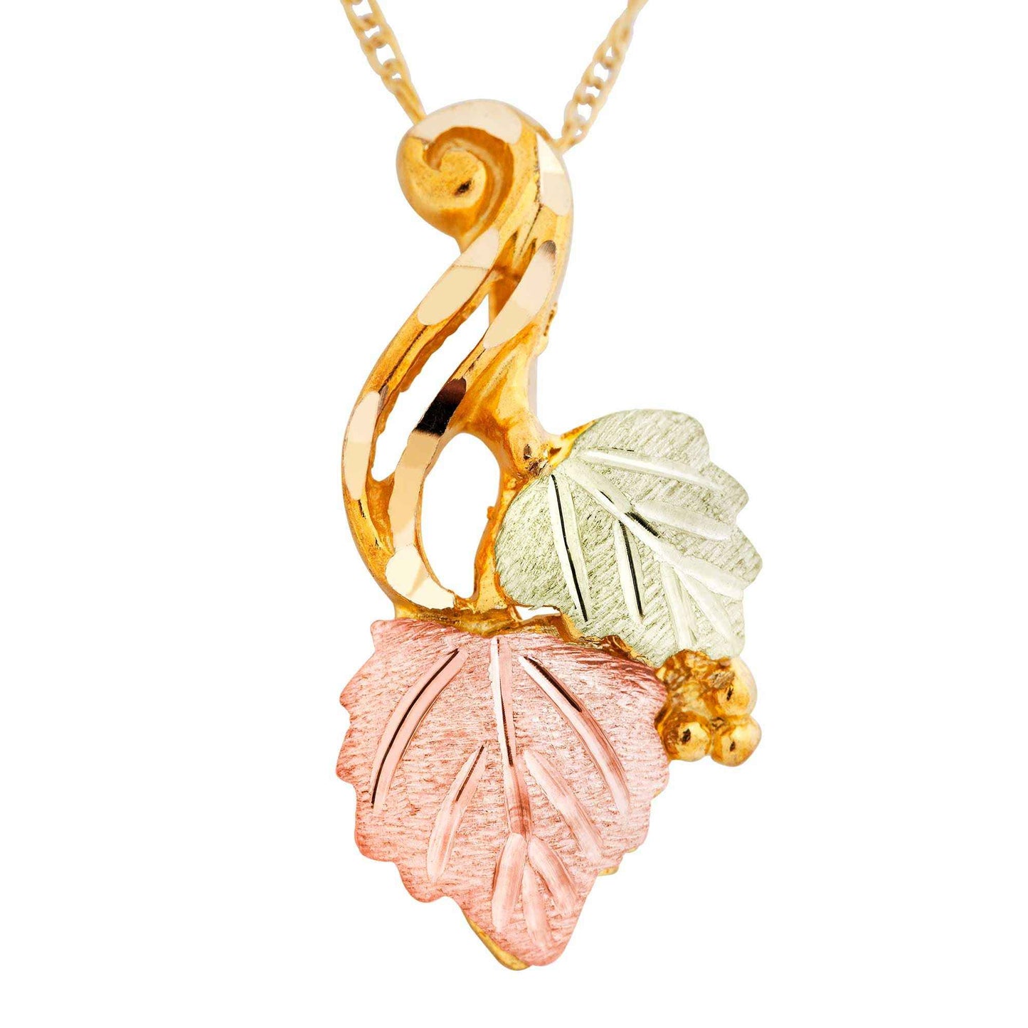 Black Hills Gold Ladies' Gold Necklace in 10K Yellow Gold - G 2775