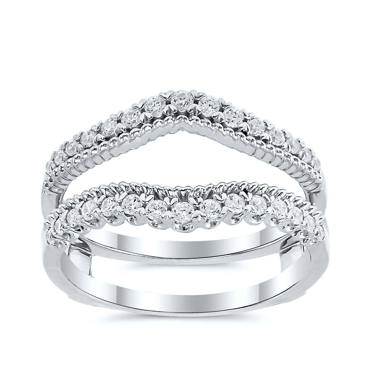 3/8 ct. tw. Diamond Ring Enhancer in 14K White Gold