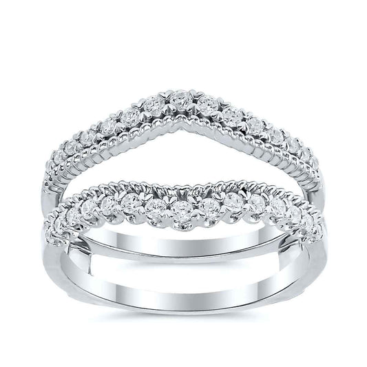 3/8 ct. tw. Diamond Ring Enhancer in 14K White Gold