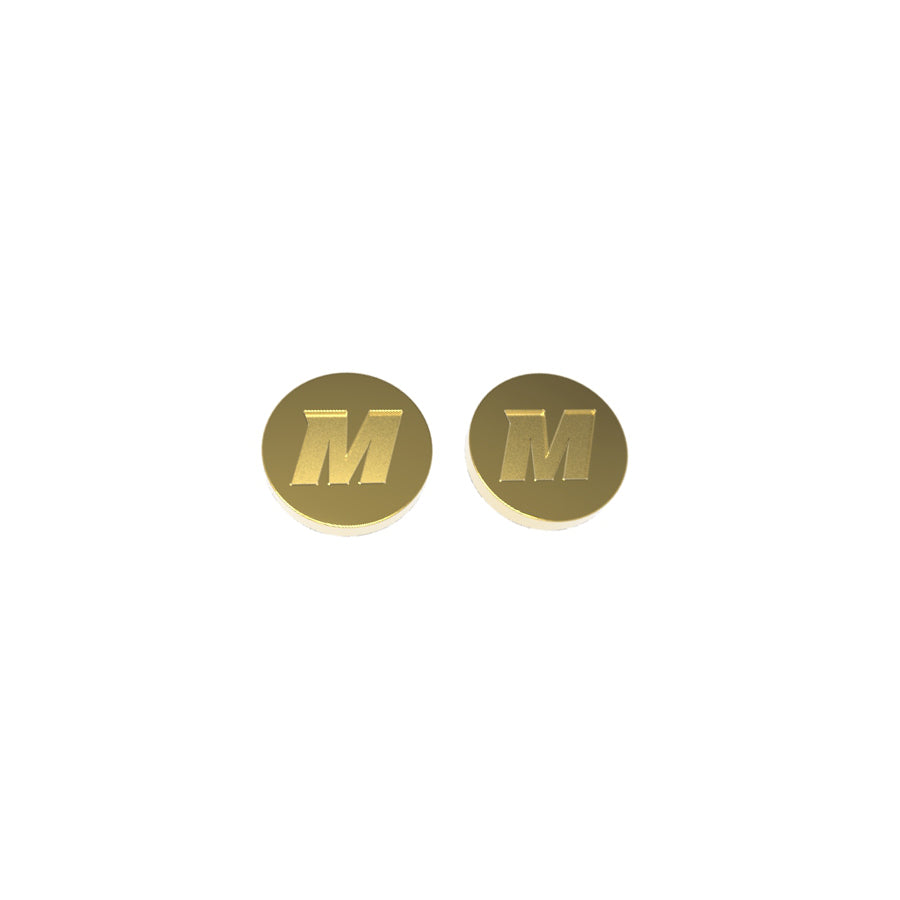 gold Missouri M earrings