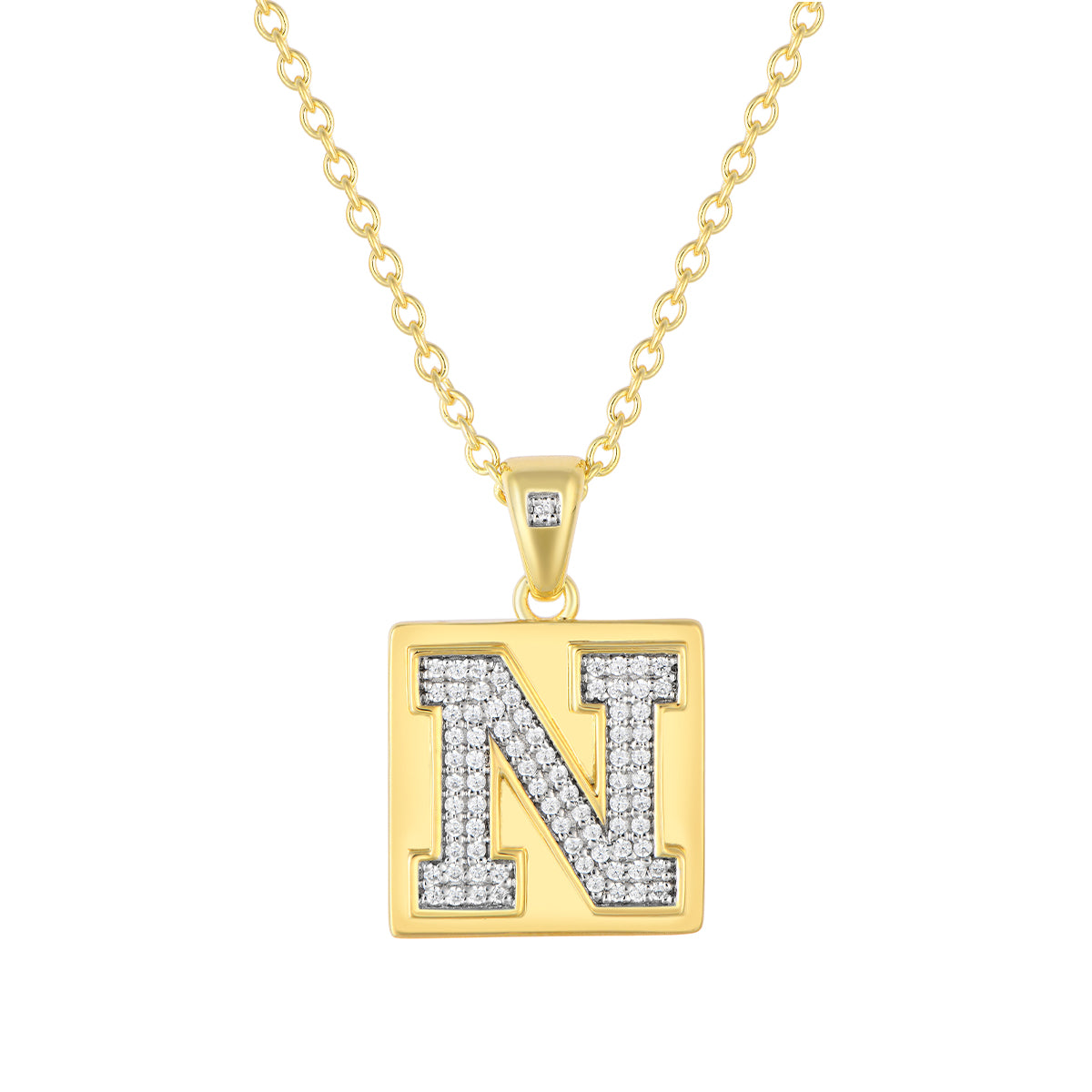 1/3 ct. diamond N Nebraska gold pendant