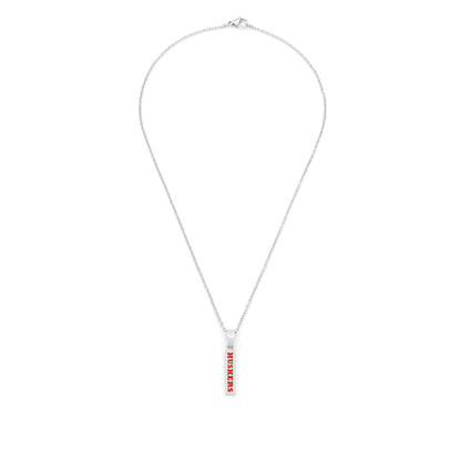 red Nebraska bar pendant diamond accent alt