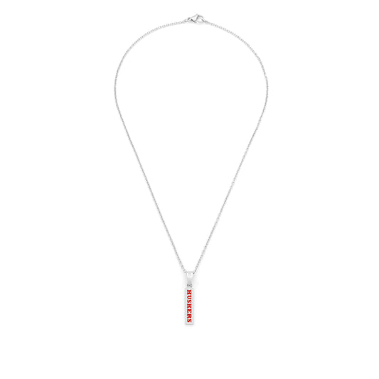 red Nebraska bar pendant diamond accent alt