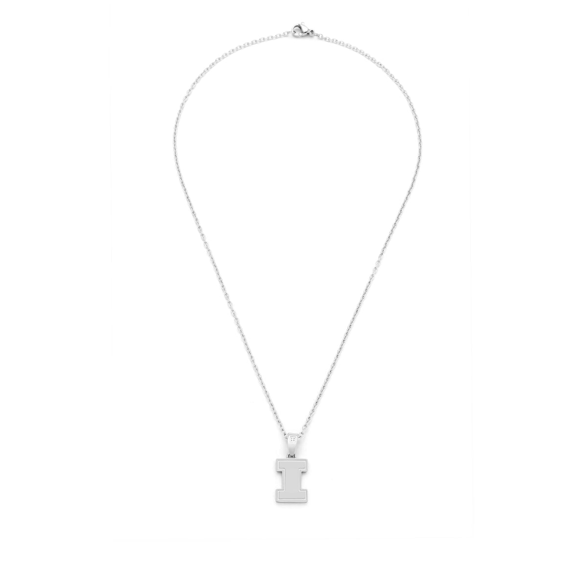 Illinois I diamond accent pendant