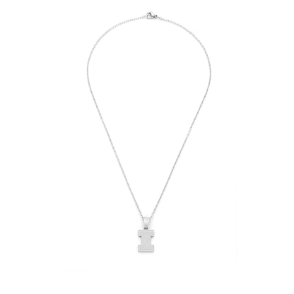 Illinois I diamond accent pendant
