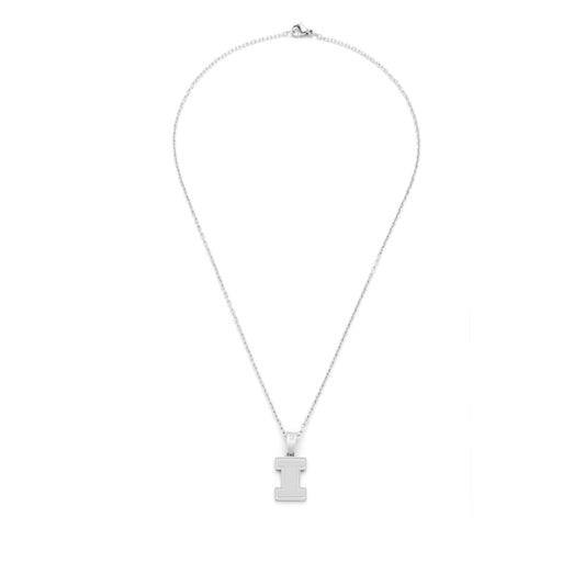 Illinois I diamond accent pendant