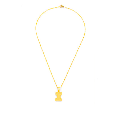 Illinois gold I pendant alt