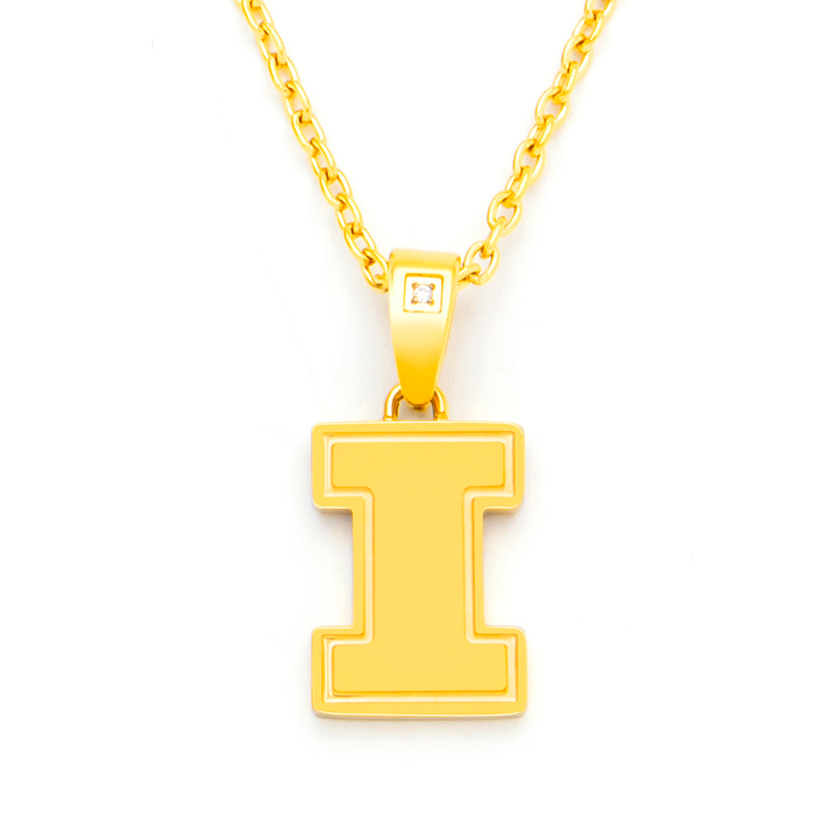 Illinois gold I pendant