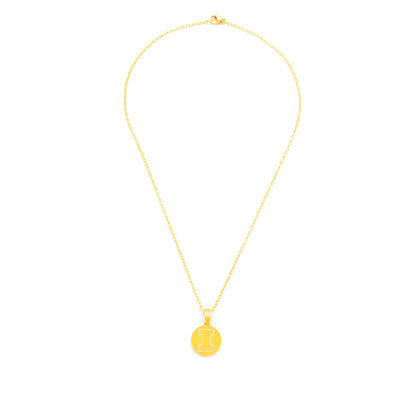 Illinois gold coin I pendant alt