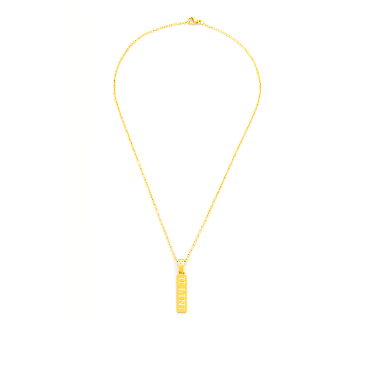 Illinois vertical bar diamond bail pendant alt