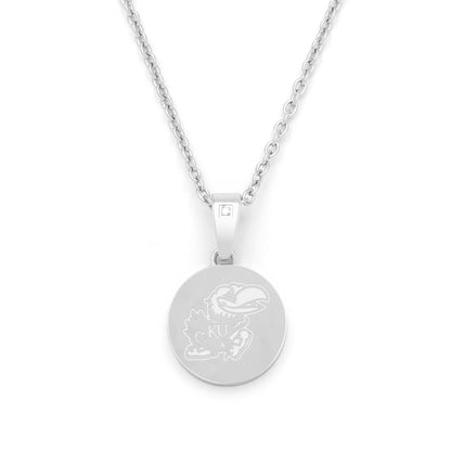 KU mascot diamond accent pendant