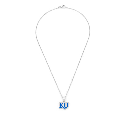 blue KU diamond accent pendant alt