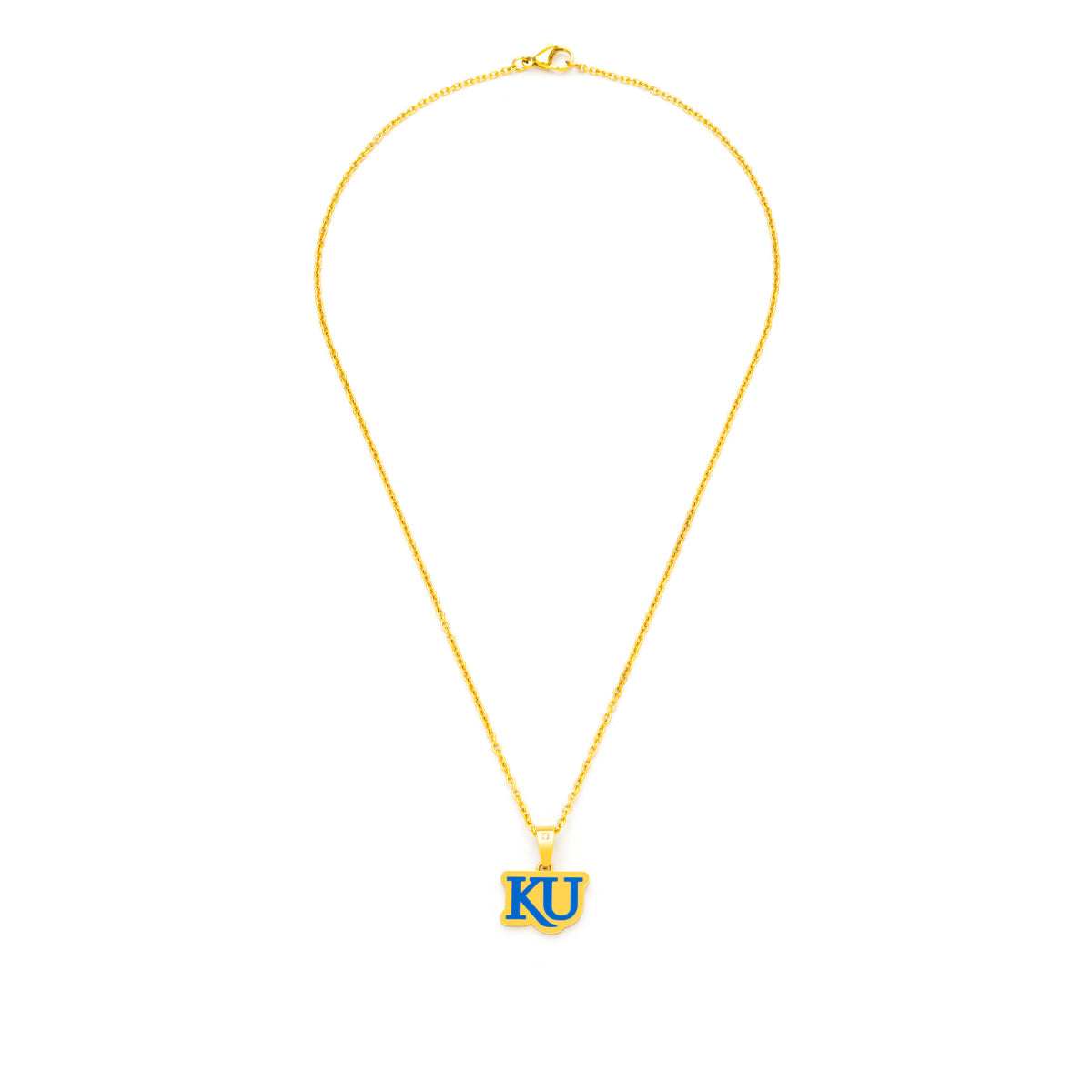 blue KU gold pendant alt