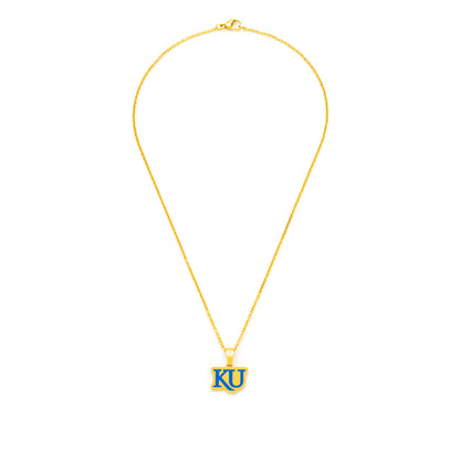blue KU gold pendant alt