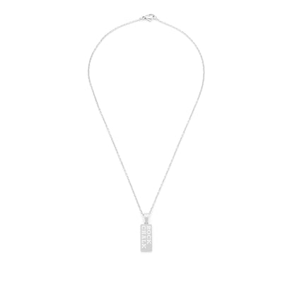 rock chalk vertical bar diamond accent pendant alt