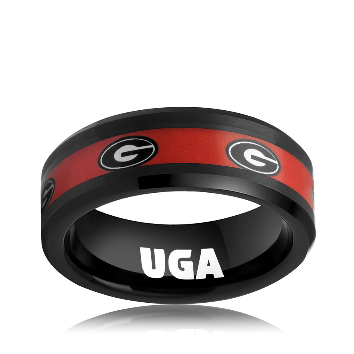 red Georgia bulldog ring