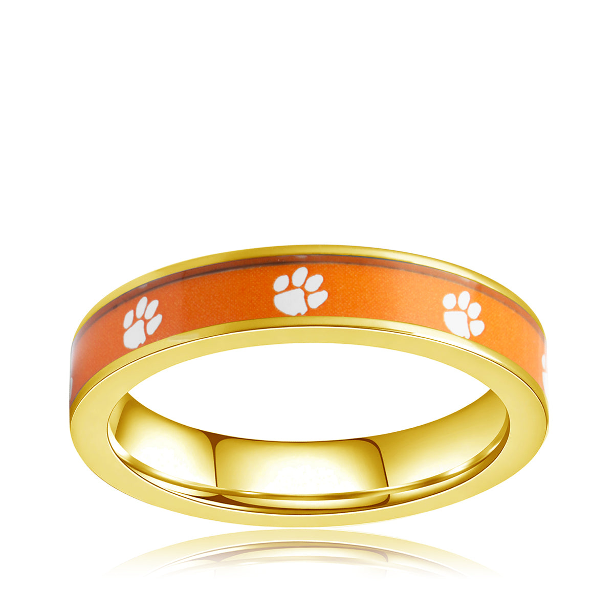 orange Clemson tigers gold ring