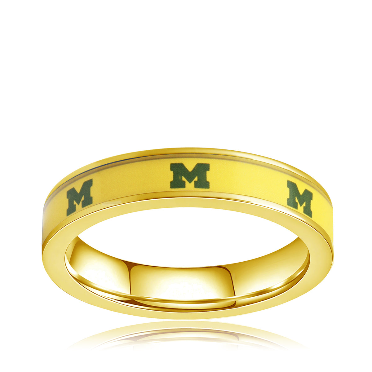 Michigan state wolverines gold ring